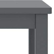 vidaXL Comodini 2 pz Grigio Scuro 35x30x47 cm in Pino Massello