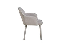 Sedia Cassiopea Beige, in Metallo e Tessuto - per Ufficio, Soggiorno, Sala da Pranzo, Cucina, Camera da Letto. Sedia con Struttura in Metallo. Altezza Seduta: 48 cm. profondità Seduta: 49 cm