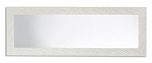 MO.WA Specchio Parete Bianco 50x145, stile shabby, specchiera lunga muro parete, made in Italy
