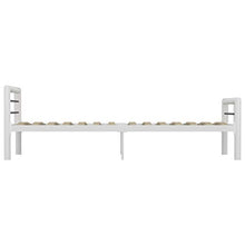 mewmewcat Giroletto con Struttura in Metallo Bianco e Nero, giroletto in Metallo per cameretta Stile Moderno Pratico per Famiglie 212 x 97,5 x 65,5 cm