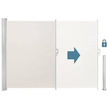 BOUDECH Tenda Laterale avvolgibile Parasole e frangivento 180x300cm con Struttura Inossidabile Interamente in Alluminio - Separè divisore frangivista da Giardino per Privacy e riservatezza. (Beige)