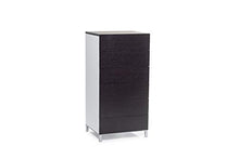 D.G.M. Srl Settimanale Cassettiera comò Verticale Duo con 6 cassetti, Legno con Finitura Wengé e Bianco, L.55 x P.45 x H.110 cm