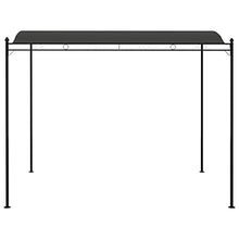 vidaXL Gazebo Tessuto Bianco Crema Tettoia Tenda Ombrellone Tendone Parasole