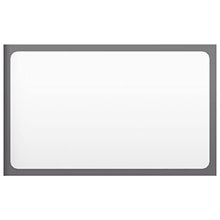 vidaXL Set Mobili da Bagno 2 pz Grigio Lucido in Truciolato