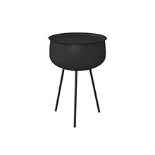 Jcnfa-Tavoli Piccolo Comodino, Scaffale in Metallo, con Spazio di Archiviazione, Tavolino Assemblato, 2 Colori(Size:13.77 * 23.62in,Color:Nero)