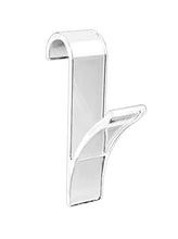 WENKO Gancio scaldasalviette trasparente set 2 pezzi - set 2 pezzi, Plastica, 2.5 x 10.5 x 7 cm, Trasparente