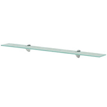 Tidyard Mensola in Vetro e Lega di Zinco 90 x 20 x 0.8 cm 10 kg | Trasparente