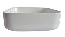 1 x lavabo in ceramica rettangolare lavabo da bagno lavabo 39 x 39 cm
