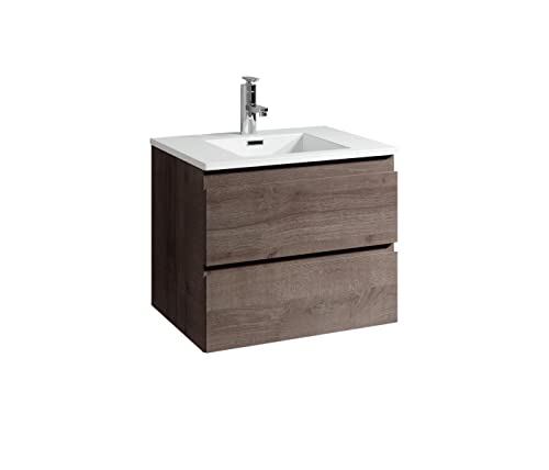 Mobili da bagno Angela 60cm rovere marrone - armadio mobiletto lavabo Mobili Armadietto