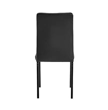 Sedute multifunzionali, 4pcs Quadrato Tavolo da tavolo Schienale Stile Croce Decorazione Nera Sedie da pranzo Nera Sedie all'aperto per portico, a bordo piscina, patio, giardino, balcone, cortile, arr
