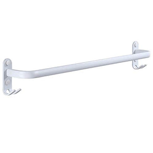 Portasciugamani da Bagno Porta Salviette con 1 Supporto per Montaggio A Parete, Spazio in Alluminio Porta Asciugamani Porcellana Bianco,40cm