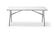 KG KITGARDEN cm KitGarden-Tavolo pieghevole multifunzione, 180 x 74 x 74 cm, bianco, Folding 180, 180 cm