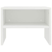 Lasamot Comodino in truciolare, Comodino Camera da Letto Stile Moderno 40 x 30 x 30 cm (Larghezza x profondità x Altezza) Bianco Set 1 Pezzi