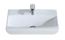 Eridanus Serie Mortimer, Lavabo di Ceramica Bianco Lusso Lavandino Lavello Lavamano Lavabo da Appoggio Rettangolare Quadrato Bacinella Lavandino Lavello per Bagno Casa Bidet Lavabo