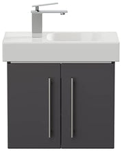 emotion ICONXS53CMLINKS000104DE - Lavabo con mobiletto, in Legno, 53 x 41 x 29,6 cm, Colore: Antracite Lucido