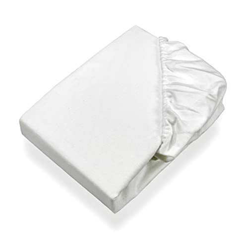 SETEX, Molton, coprimaterasso, con Elastico agli Angoli, di Colore Bianco, 1308, Cotone, Bianco, 180 x 200 cm