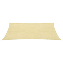 mewmewcat Vela ombreggiante in Materiale HDPE Beige, Vela ombreggiante in Stile Moderno per Esterni 3,5 x 5 m (Lunghezza x Larghezza) Tenda da Giardino per terrazze da Giardino