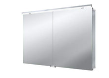 Emco asis - Armadietto con specchio luminoso Pure 1000 mm, 2 ante, LED bianco neutro, 4000 k