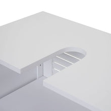 Mendler Arredo bagno serie HWC-F75 MDF bianco 35x59x60cm mobile sotto lavabo