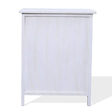 Rebecca Mobili Comodino Piccolo, Mobile Bagno 2 cassetti, Legno Paulownia, Bianco, Shabby, Camera da Letto Bagno - Misure: 51 x 40 x 29 cm (HxLxP) - Art. RE4566