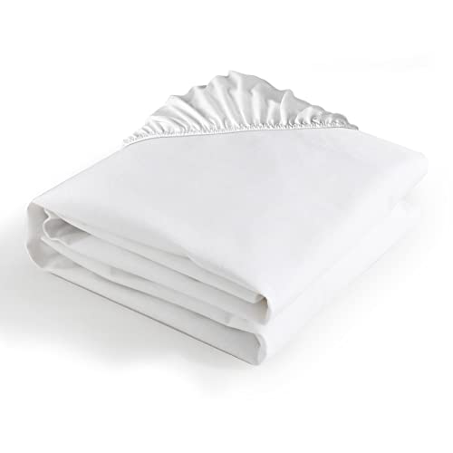 Bedecor Impermeabile Coprimaterasso Matrimoniale in Flanella di Tessuto Spugna 160x200, 100% Cotone Proteggi Materasso, Silenzioso, Traspirante