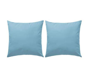 Cikonielf 2 cuscini in poliestere, cuscino per divano, cuscino da lancio, cuscino in poliestere, cuscino esterno, imbottito con cotone PP, 60 x 60 cm, azzurro