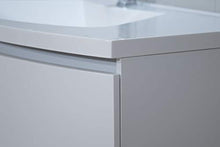 OrionShop Mobile Bagno Sospeso KAHINA da 100cm Bianco Opaco con Lavabo Specchio e Lampada LED Inclusi
