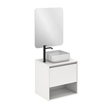 Amizuva Niwa Top Mobile da bagno, in legno, 60 cm, 4 pezzi