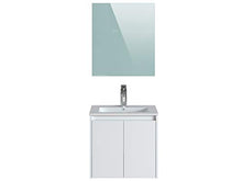 Marchio Amazon - Movian Layon - Mobile lavabo con specchio e lavandino, 61 x 46,5 x 58 cm, colore bianco