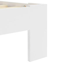 BIGTO - Struttura per letto in legno di pino massiccio, per camera da letto, stile C, colore: bianco, 160 x 200 cm