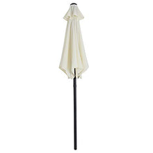 Deuba Ombrellone da giardino Ø 200cm UV40+ manovella funzione inclinazione idrorepellente spiaggia esterno terrazza patio beige