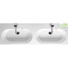 Kit Mobile lavabo RIHO & SLIMLINE SET 77 in acrilico lucido, 120 x 38 a 60,5 cm