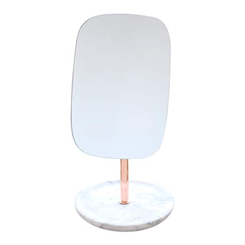 liangzishop Specchio Cosmetico Specchio per Il Trucco in Stile Nordico. Lente di ingrandimento per Specchio a Doppia Faccia con Rotazione Laterale a 360 Gradi Specchio da Tavolo
