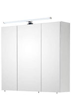 Pelipal 360 Balu Armadietto a Specchio, Legno ingegnerizzato, Lucido Bianco, 70/75/20 cm