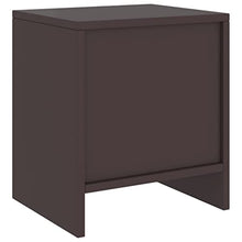 vidaXL Comodini 2 pz Marrone Scuro 35x30x40 cm in Pino Massello