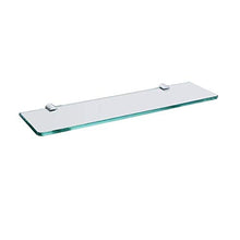 DNSJB Mensola in Vetro temperato, mensola Bagno, con Vetro mensola da Bagno da 19.6 Pollici Rettangolare (8 mm di Spessore) per Montaggio a Parete