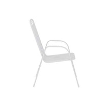 greemotion Sedia impilabile giardino “Toulouse” in acciaio rivestito in plastica, ca. 55 x 97 x 73 cm, portata massima fino a 110 kg, bianca