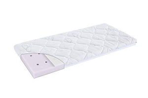 Träumeland T030702 Materasso Brise Light per Culla, 45 x 90 x 6 cm (Quadrata), 38% lyocell, 62% polyester