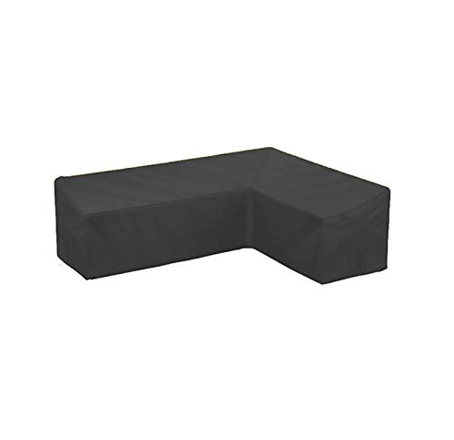 LJWLZFVT Coperture per divani da Giardino - coperture per arredo Giardino a Forma, copridivano per EsternoCopertura Mobili Giardino Impermeabile-Nero 222x286x82cm