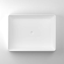 SCHWAN SPA - Lavabo da appoggio di design, 481 x 368 x 120 mm, colore: Bianco opaco (Paris)