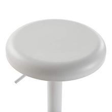 Versa Zena Sgabello Alto da Bar, Rotante, Misure (A x L x l) 81,5 x 35 x 35 cm, Acciaio, Color Bianco