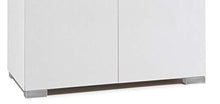 Stella Trading Comò 1 in Bianco con ripiano Superiore in Rovere Artisan, Materiale a Base di Legno, Gomera Kommode 1