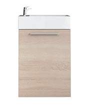 Badplaats Mobile da bagno Athene, lavabo 40 x 22 cm rovere chiaro – Mobiletto lavabo lavello mobili WC mobili