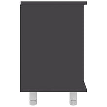 vidaXL Armadio da Bagno Grigio 60x32x53,5 cm in Truciolato