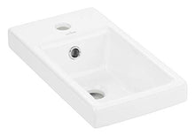 VBChome Das Lara Set 40 cm Bianco Lavabo Mobile da bagno in Bianco Lucido Superficie Piccolo Bagno degli ospiti Composto da Lavabo e Lavabo Sottile Mobili da Bagno per ospiti WC