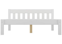 Erst-Holz Solido Letto Classico Bianco 120x200 in Pino massello doghe rigide 60.38-12W