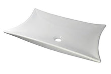 1 x lavabo in ceramica quadrato, lavandino in ceramica, lavabo da bagno 56,5 x 38 cm