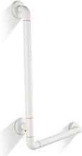 Maniglioni da Bagno Senza Barriere Bagno Doccia di Sicurezza Rotaie Anziani Bagno Maniglia a Forma di L Bagno Skid Armres Accessori da Bagno (Color : White)