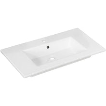 FACKELMANN B.Perfekt - Set di mobili da bagno, 3 pezzi, con mobiletto in ceramica, 80 cm e specchio rotondo a LED