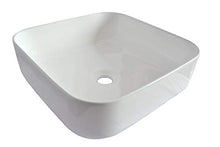 1 x lavabo in ceramica rettangolare lavabo da bagno lavabo 39 x 39 cm